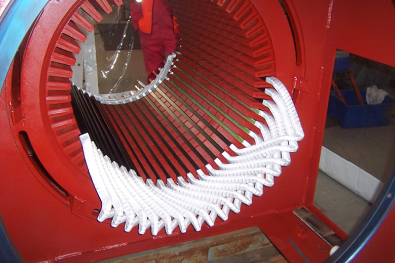 Used in high voltage motors and generators